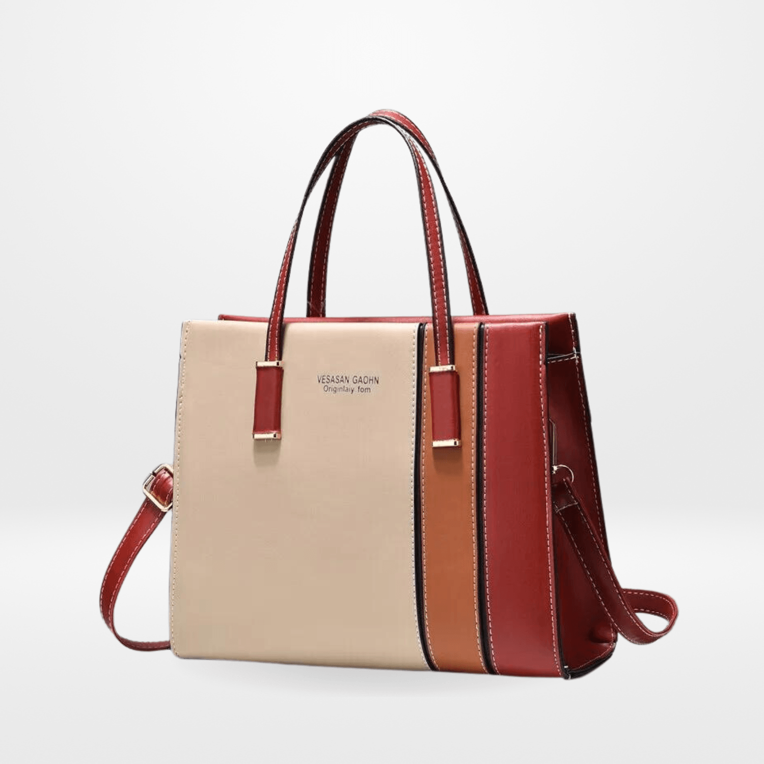 Bolsa de Couro Tricolor