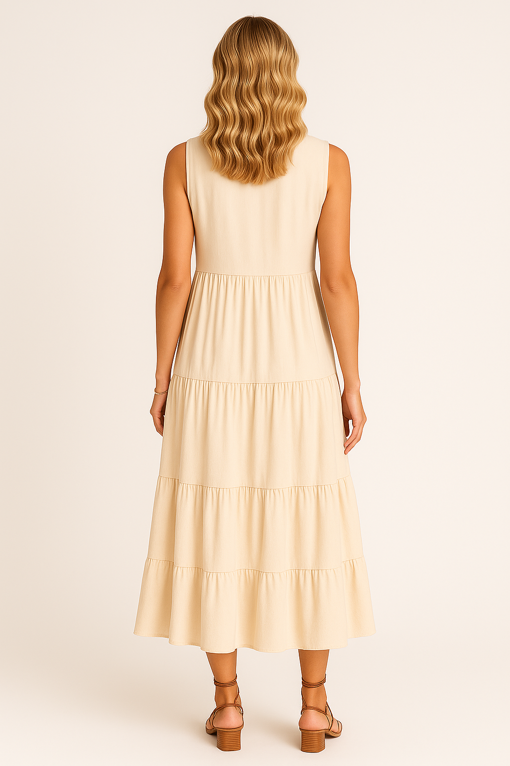 Vestido Maia Decote V com Botões e Saia 3 Marias Black Friday