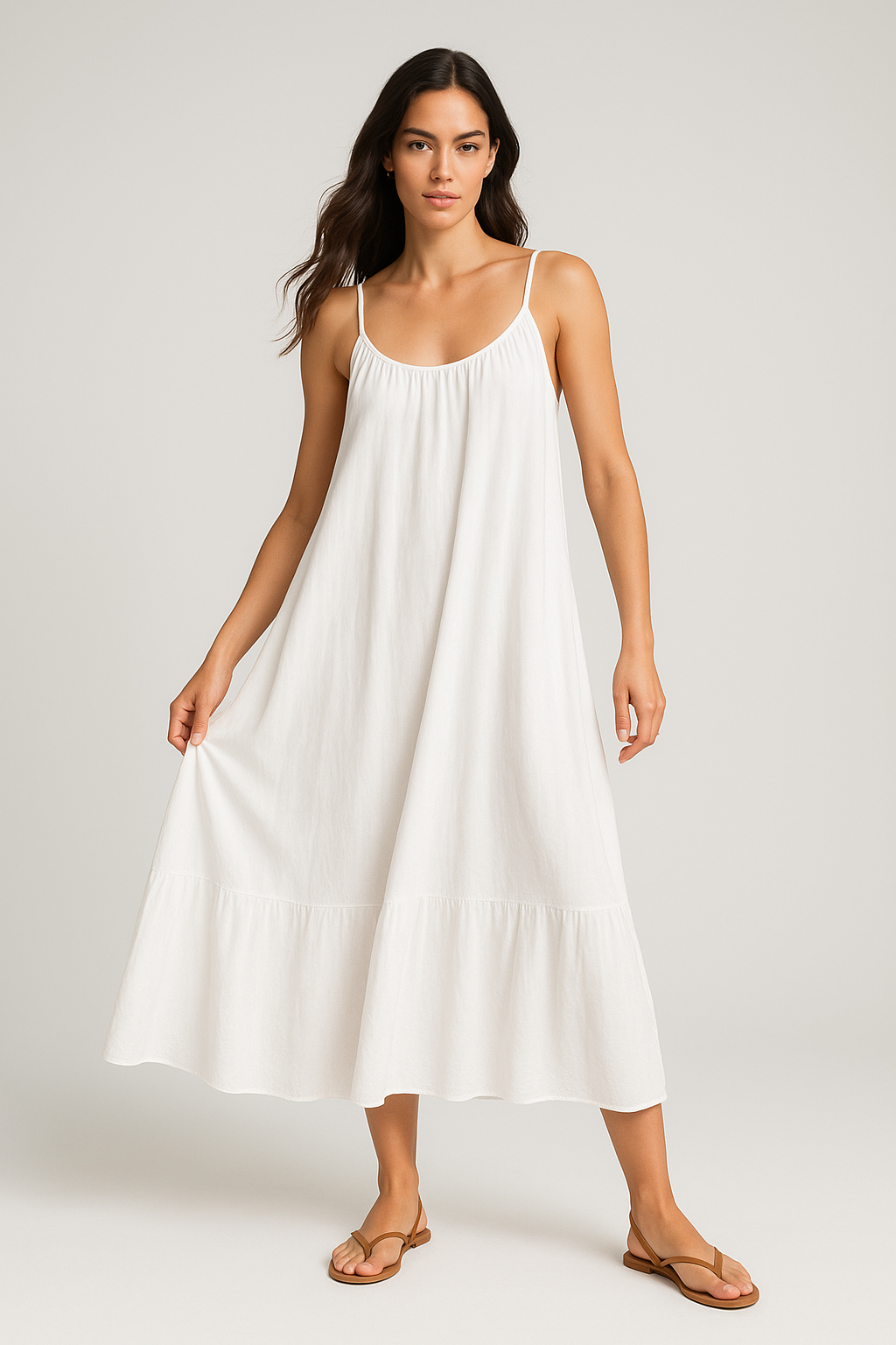 Vestido Jhulie Longo de Alcinha e Saia 1 Maria Black Friday