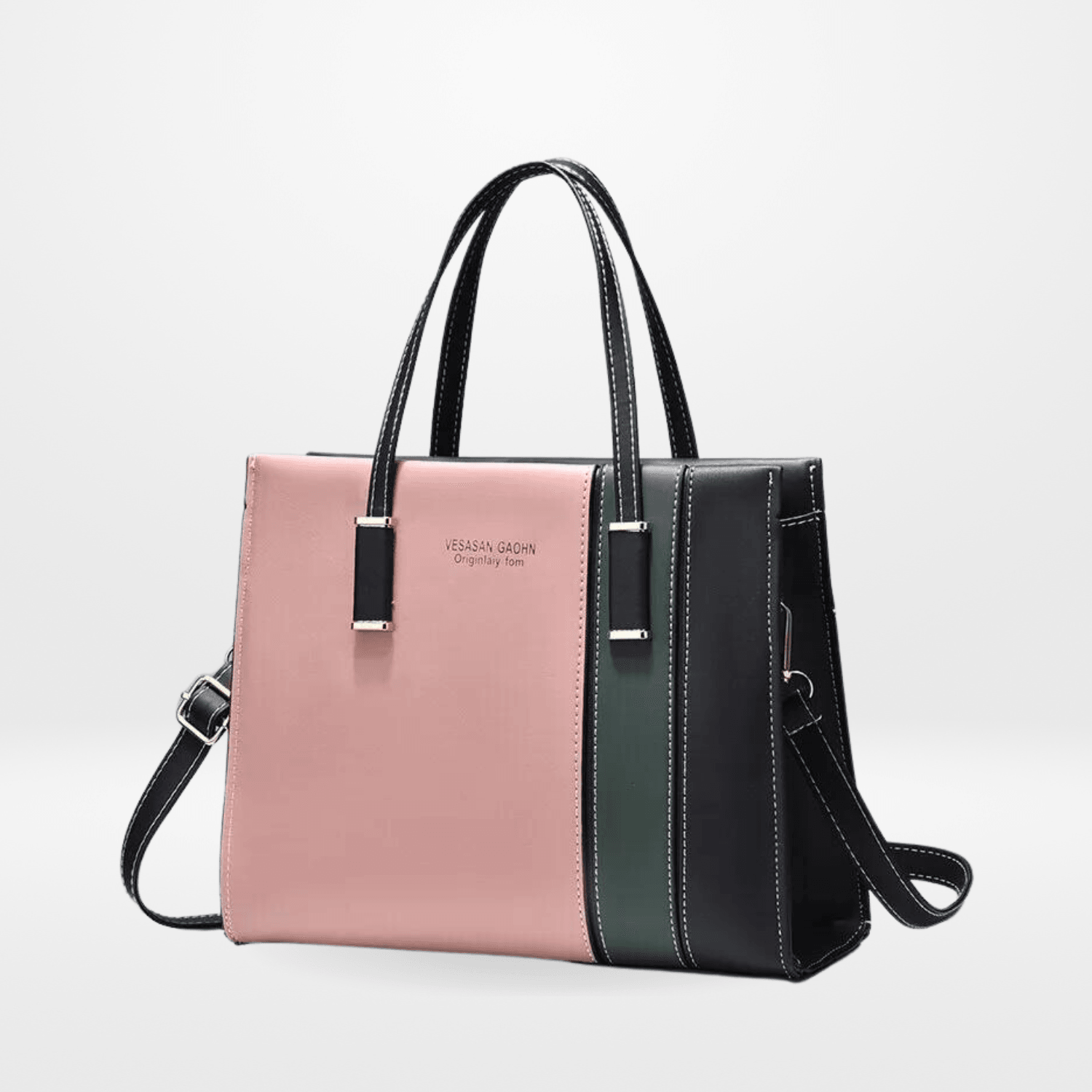 Bolsa de Couro Tricolor