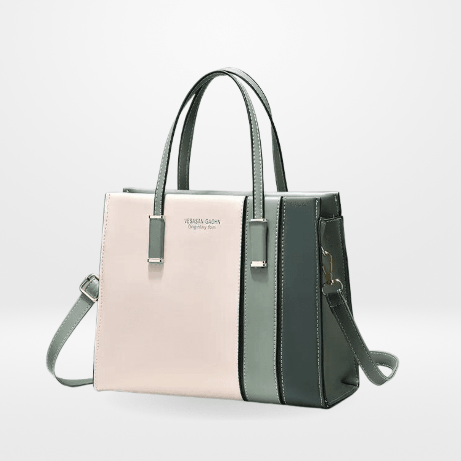 Bolsa de Couro Tricolor