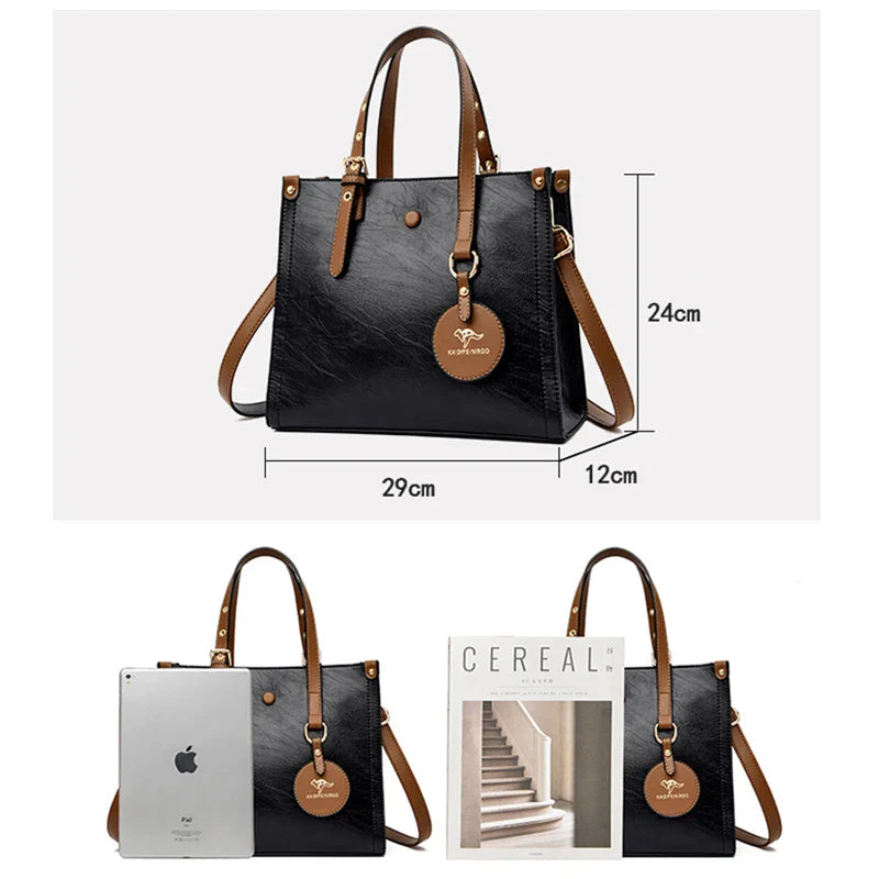 Bolsa de Couro Feminino Vintage