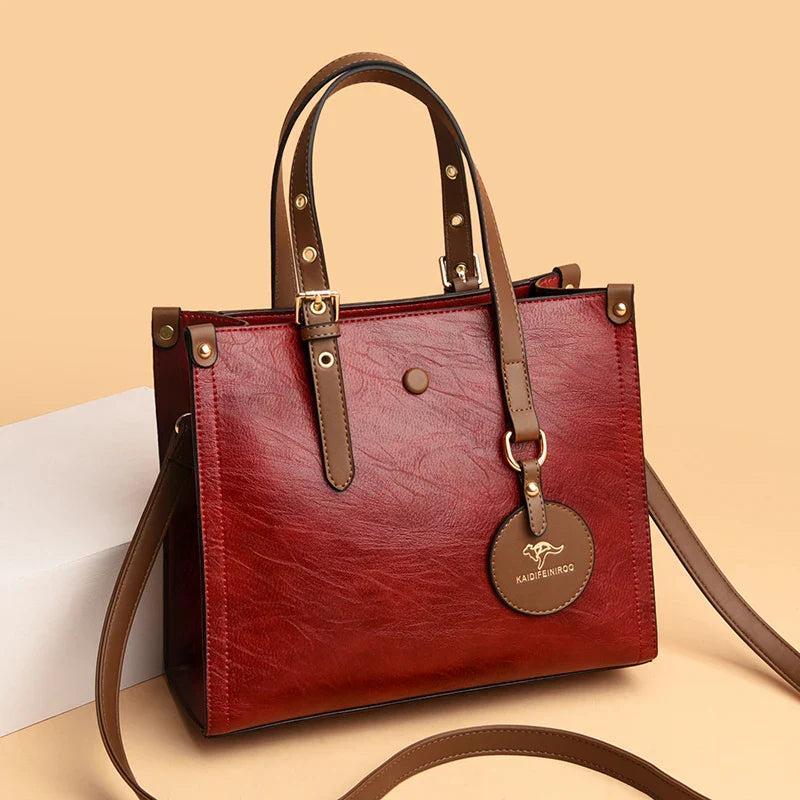 Bolsa de Couro Feminino Vintage