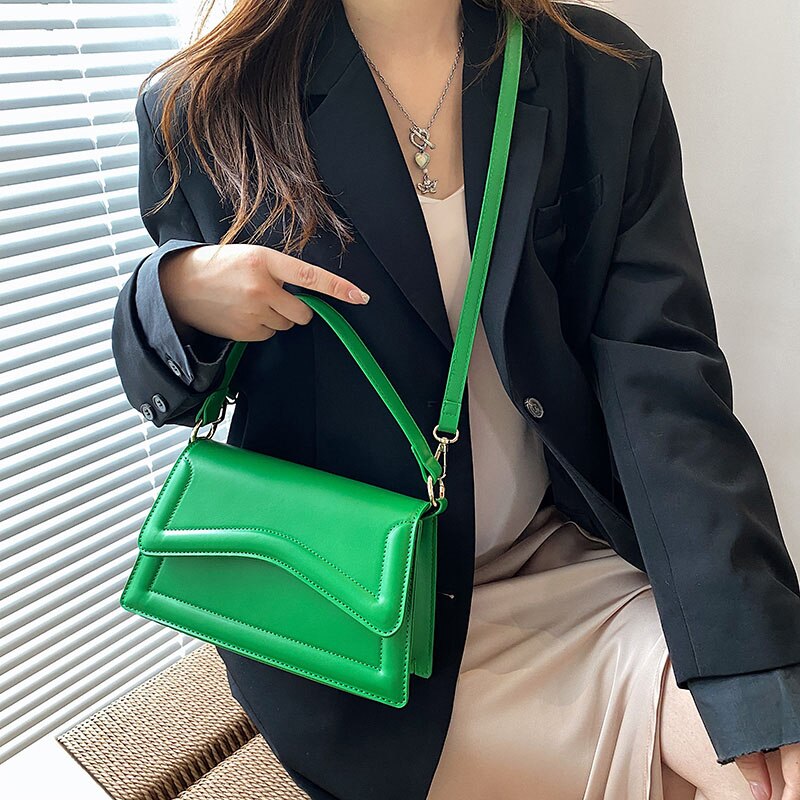 Bolsa-Feminina-de-Mao-e-Ombro-Verde