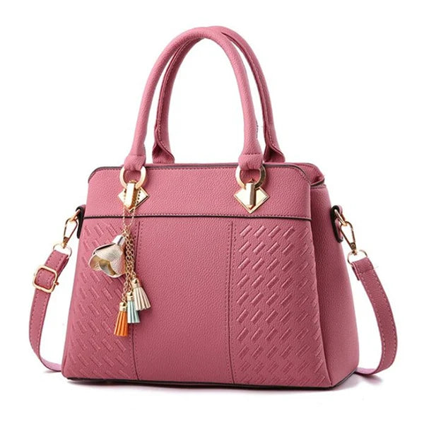 Bolsa de Couro Ombro Feminina Luxuosa