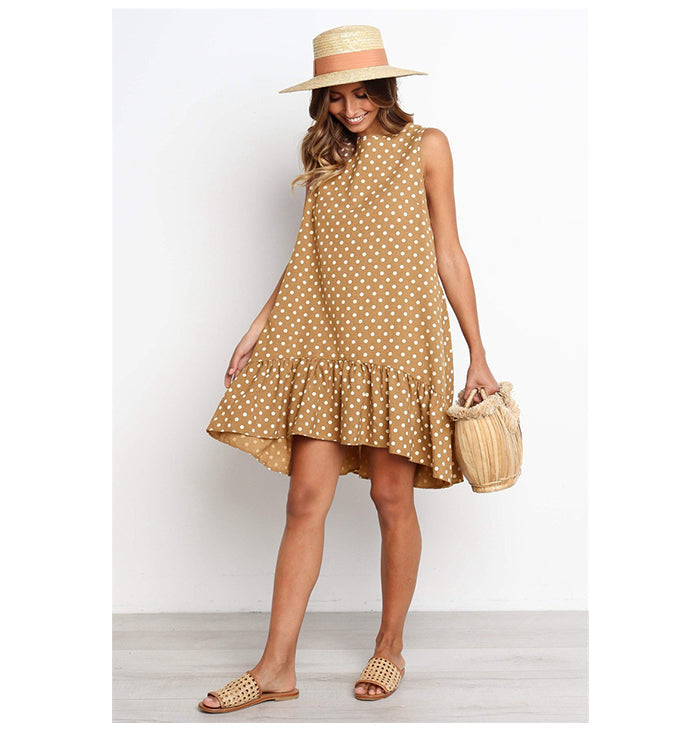 Vestido Carol Curto Assimétrico Babado na Barra Black Friday