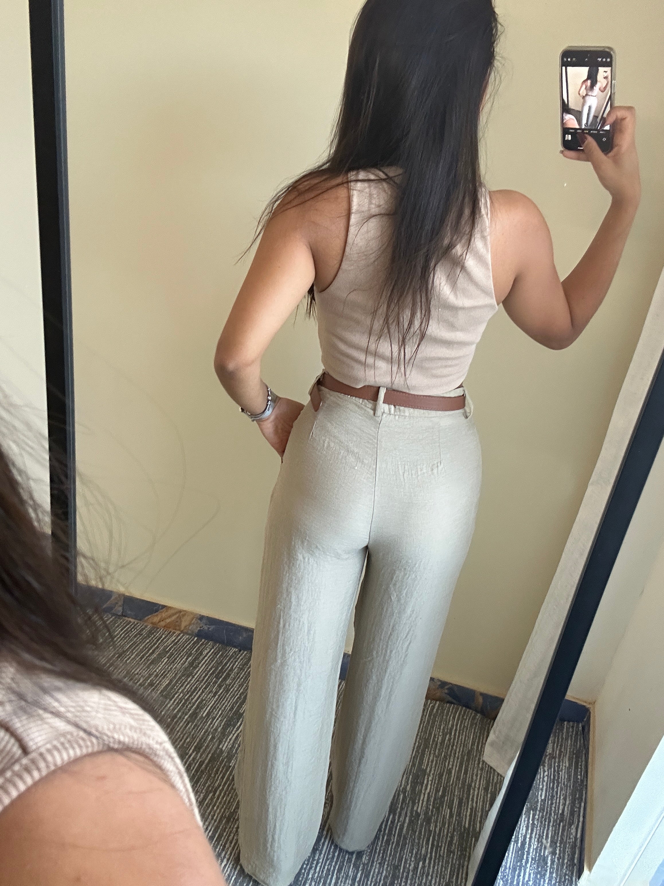 Calça Usy alfaiataria Mel