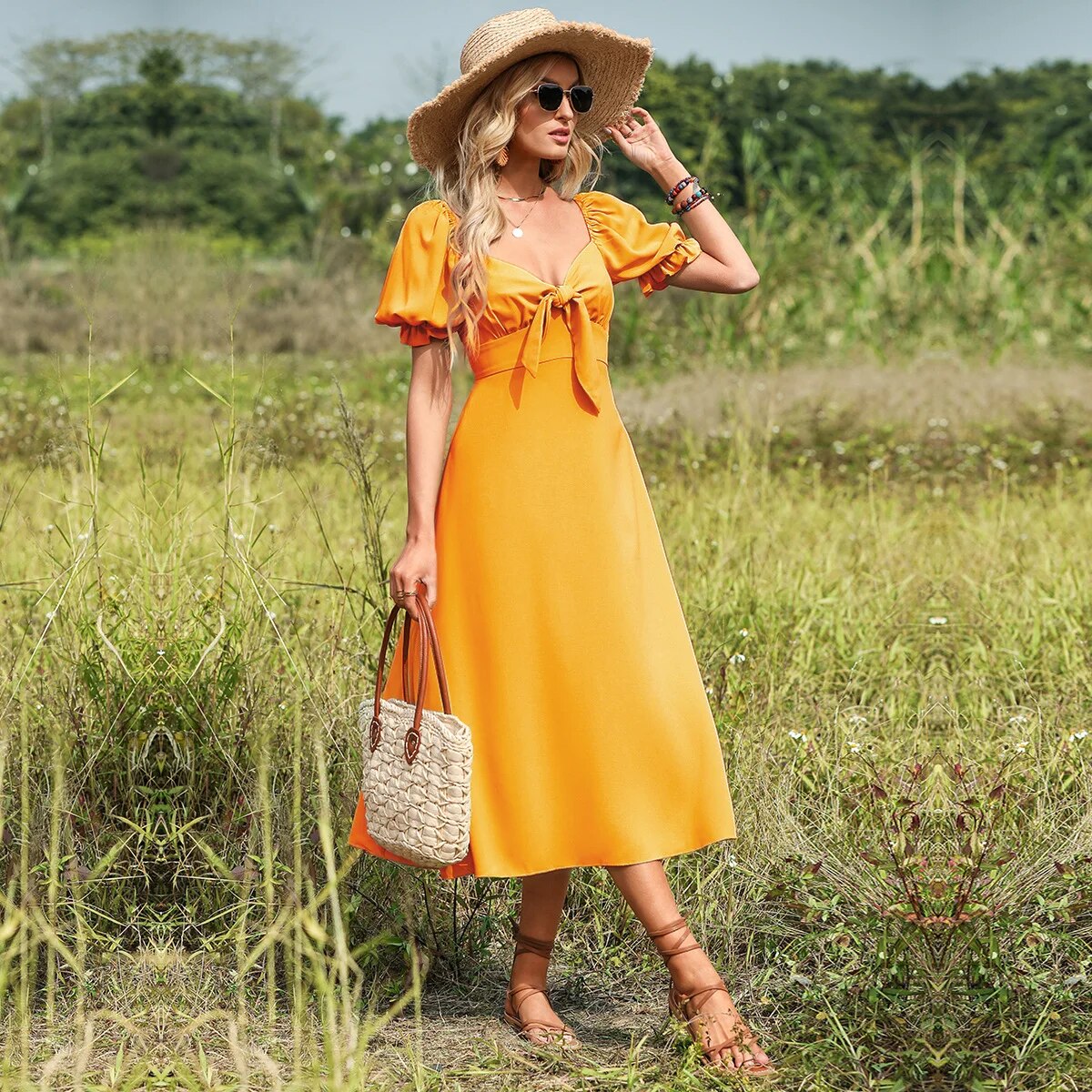 Vestido Soltinho Monocromático Veraneio