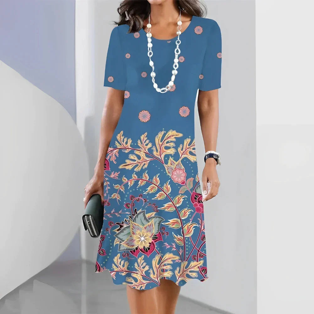 COMPRE 1 LEVE 2 - Vestido Soltinho Midi Flora