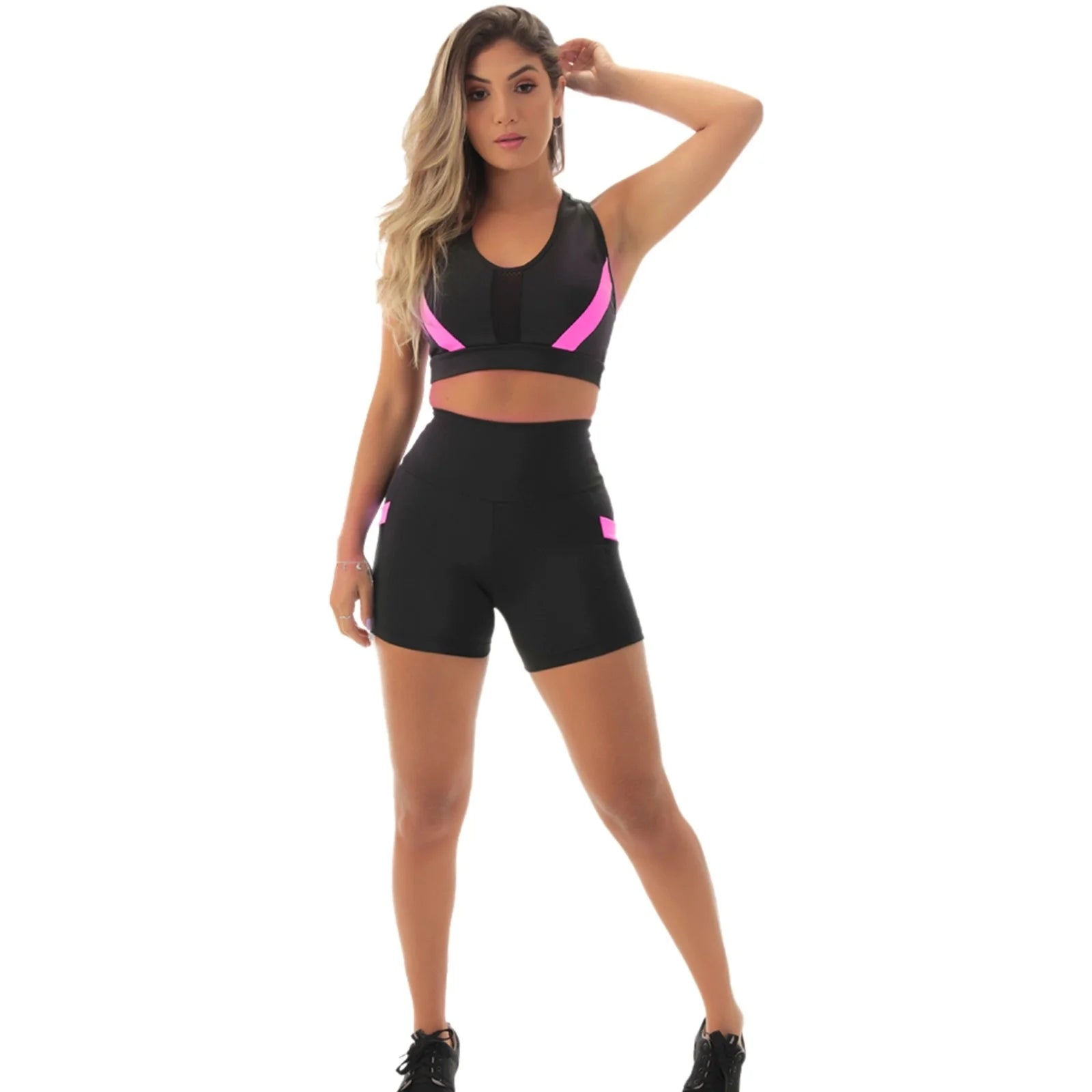 Conjunto Fitness Fristyle Short E Top Academia