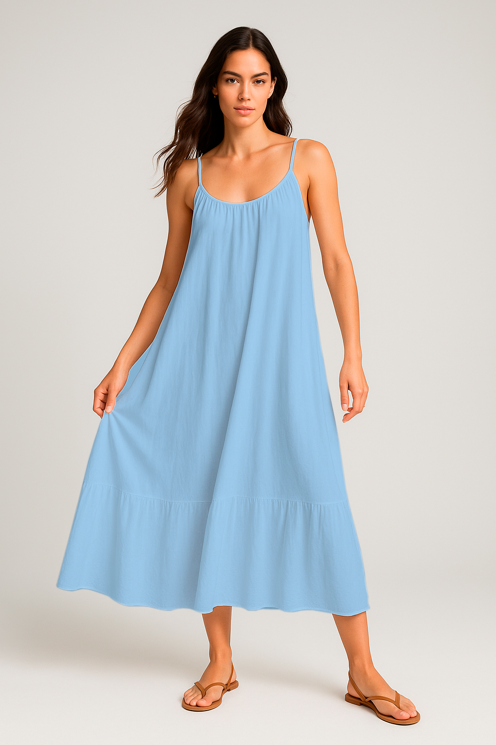 Vestido Jhulie Longo de Alcinha e Saia 1 Maria Black Friday