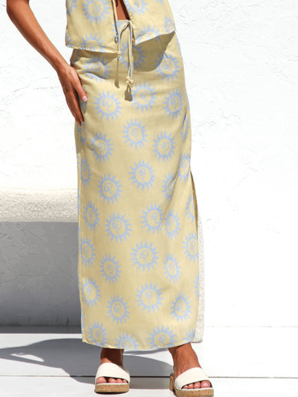 Conjunto Estampado: Blusa + Saia