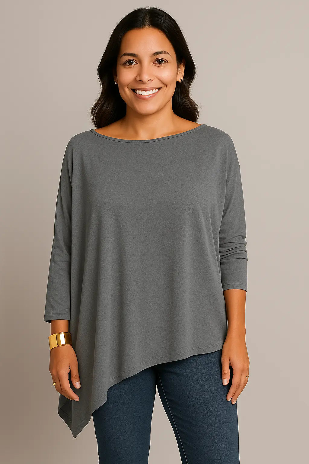 Blusa Jade  Manga Longa Atemporal