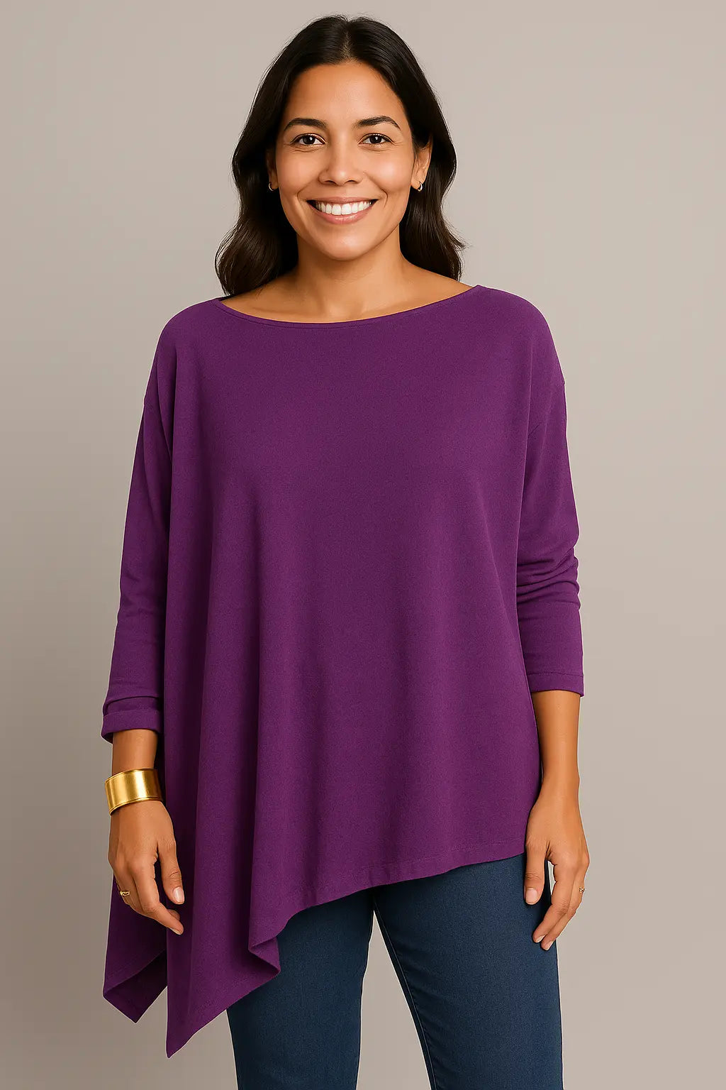 Blusa Jade  Manga Longa Atemporal