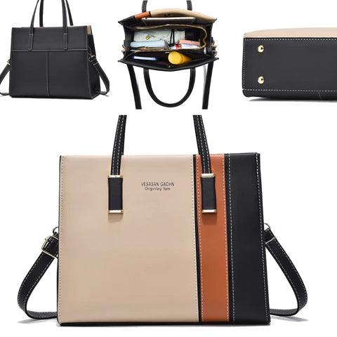 Bolsa de Couro Tricolor