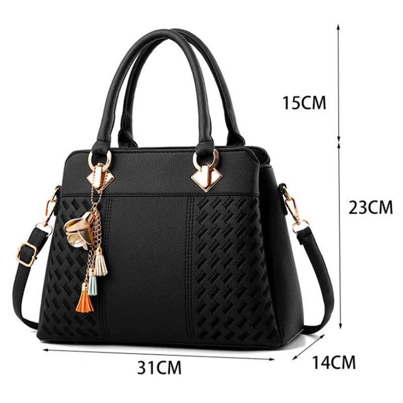 Bolsa de Couro Ombro Feminina Luxuosa