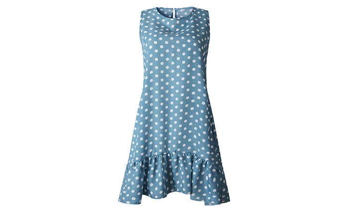 Vestido Carol Curto Assimétrico Babado na Barra Black Friday