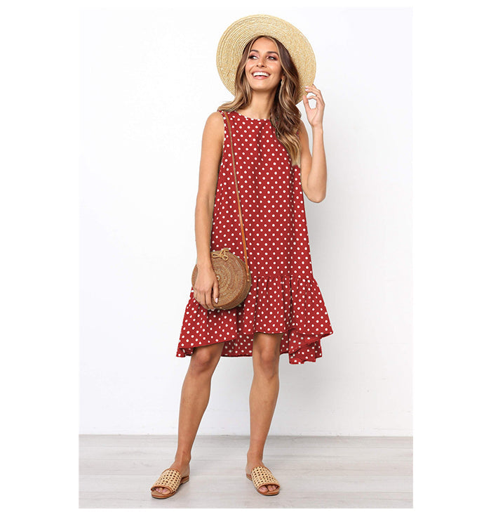 Vestido Carol Curto Assimétrico Babado na Barra Black Friday