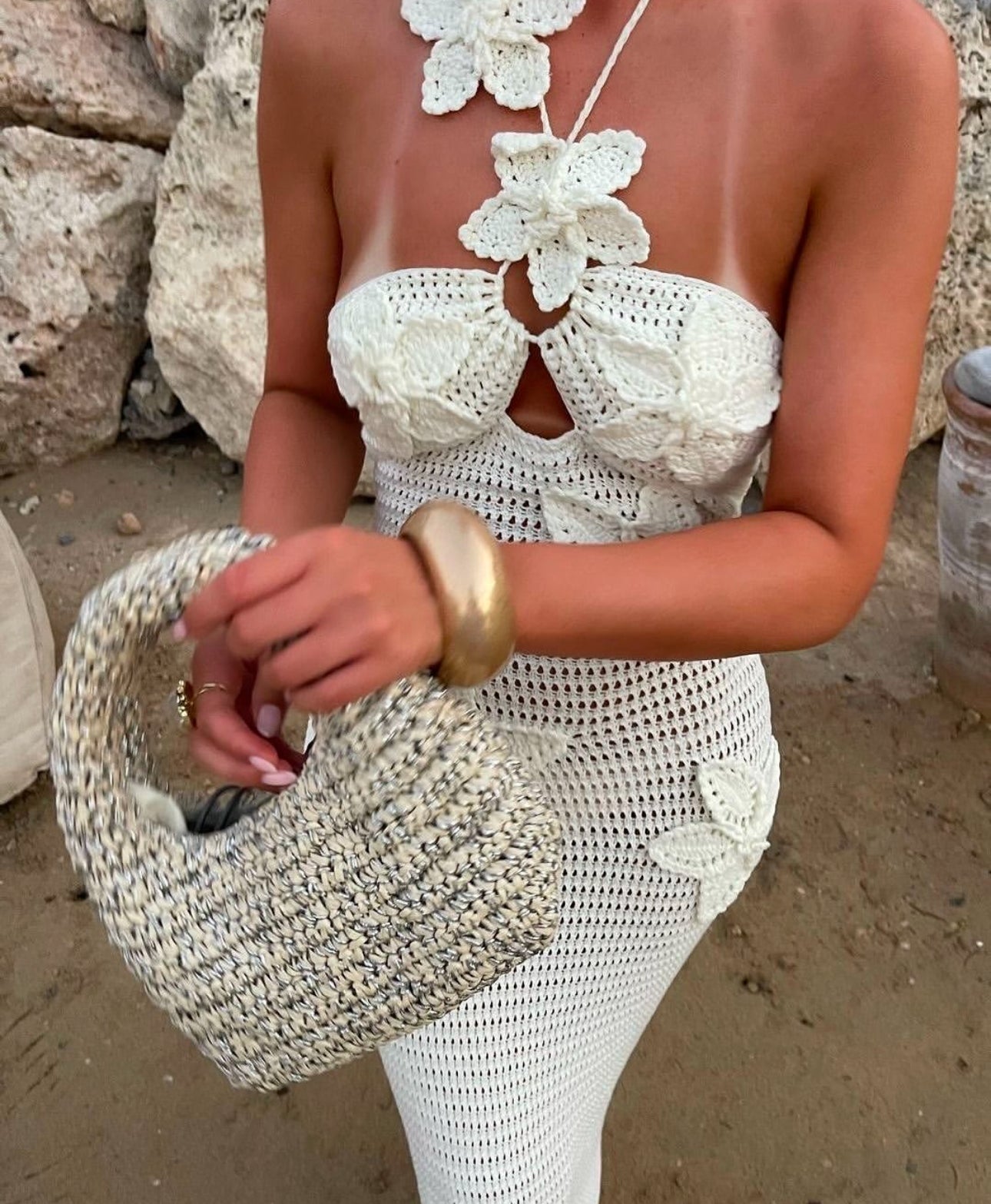 Vestido Usy em crochê