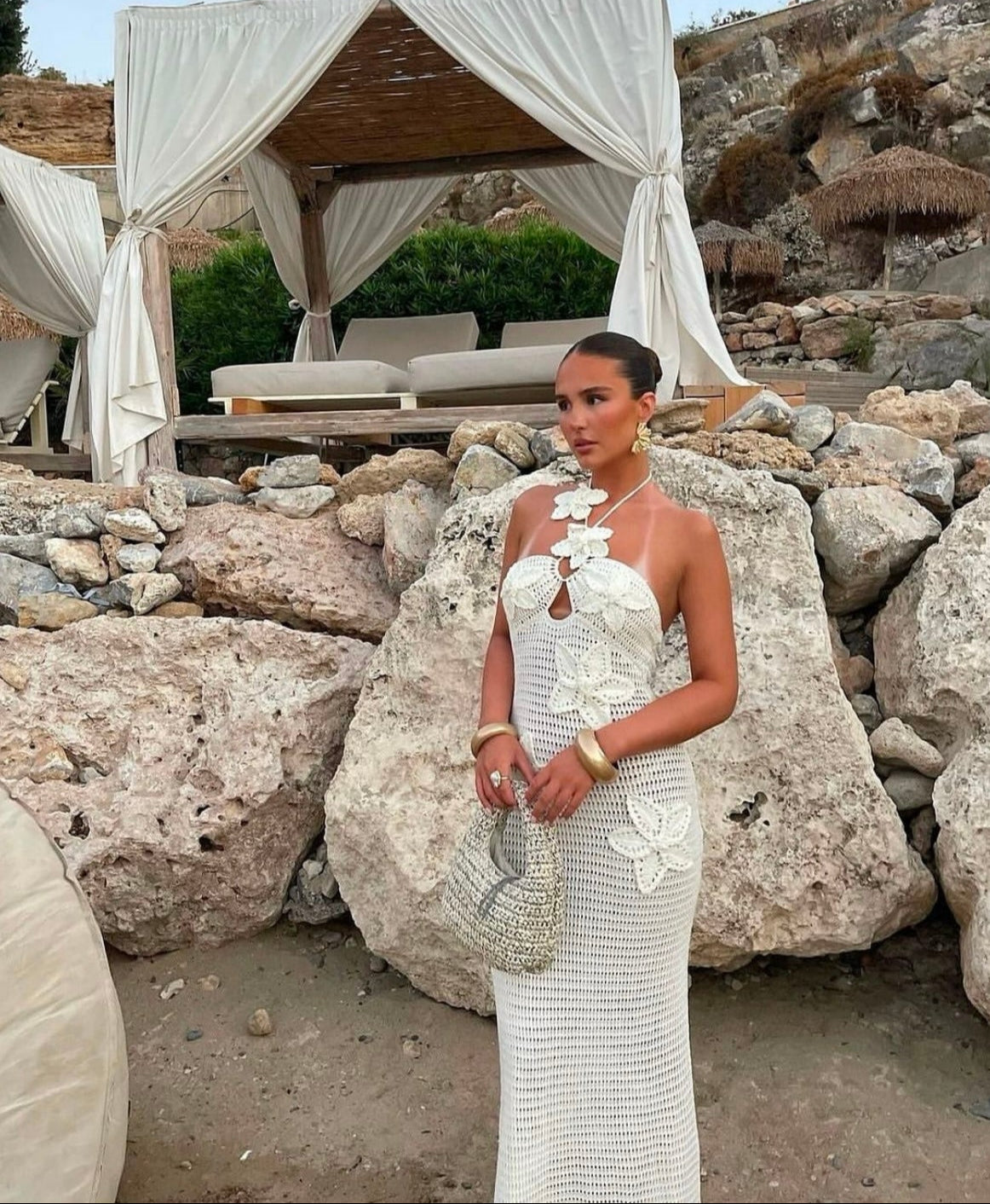 Vestido Usy em crochê