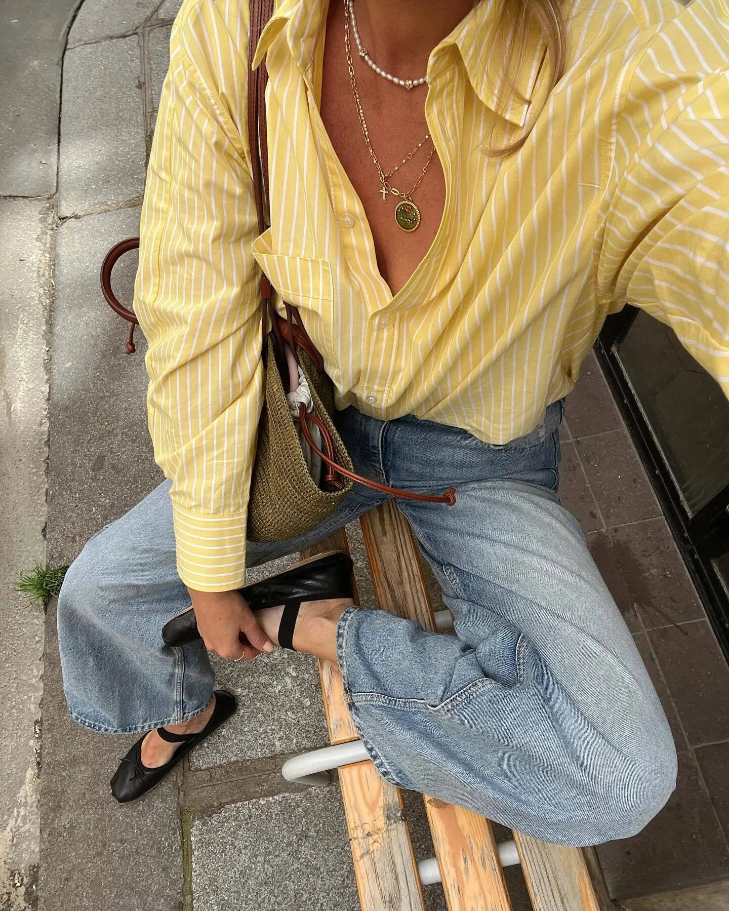 Camisa Usy feminina listrada Laila