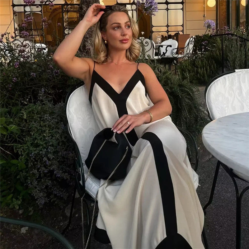 Vestido Verônica Alças Finas e Decote V em 2 Cores Black Friday