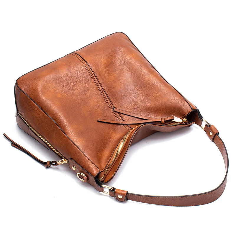 Bolsa de Couro Ombro Feminina Grande