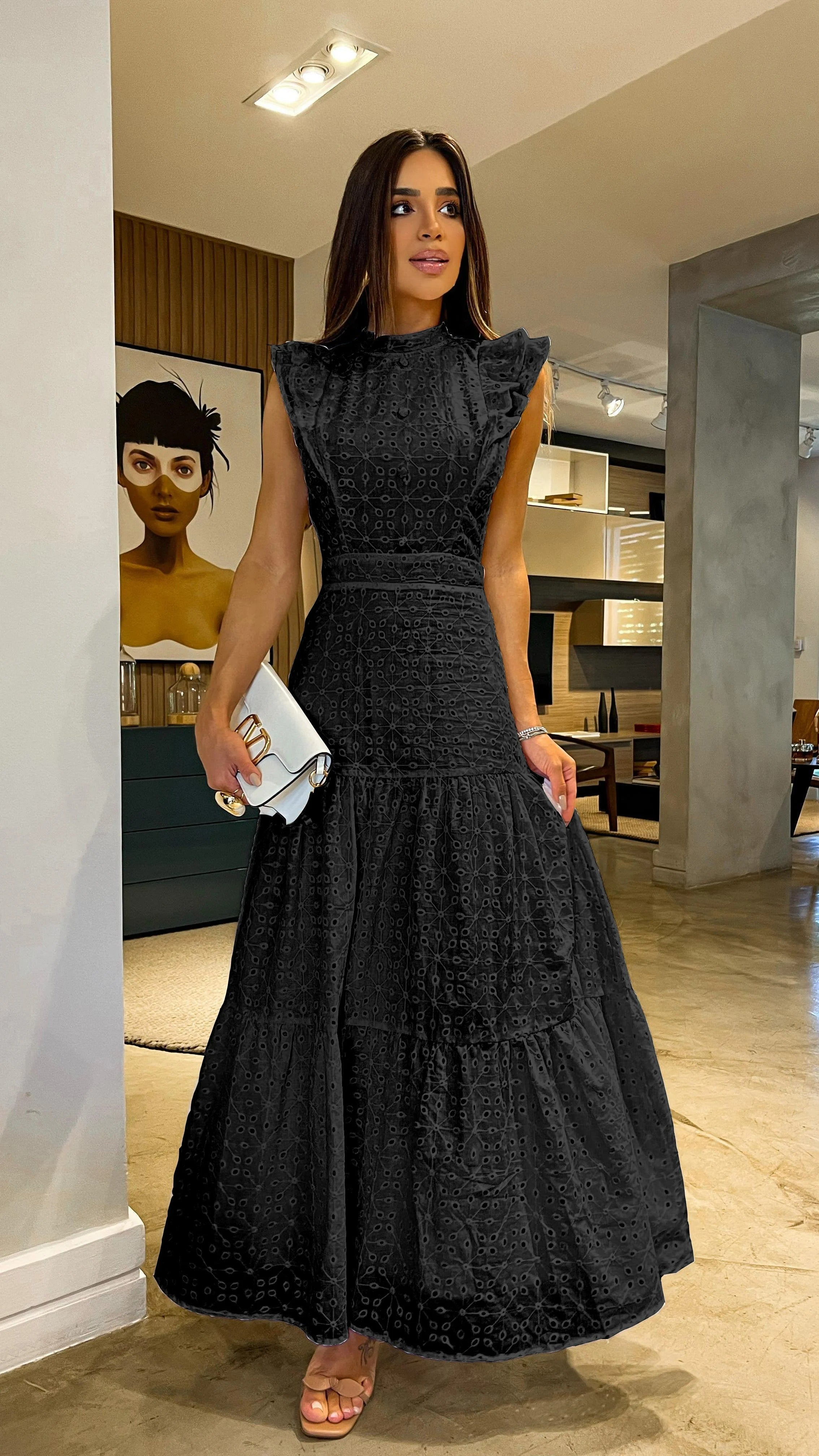 Vestido Amélia Elegante e Romântico