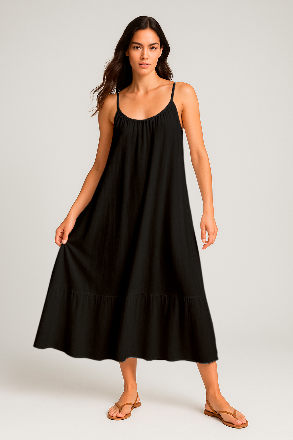 Vestido Jhulie Longo de Alcinha e Saia 1 Maria Black Friday