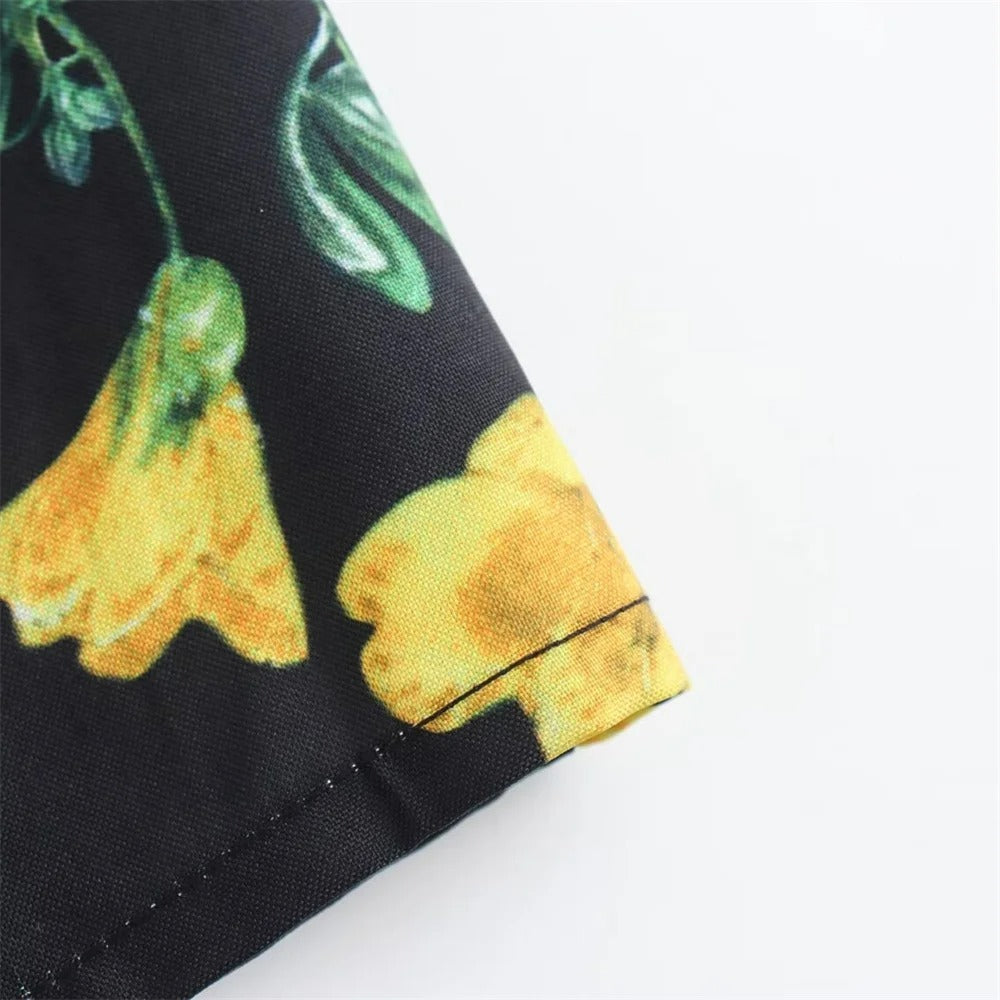 Vestido Lorena Floral Romântico e Vibrante