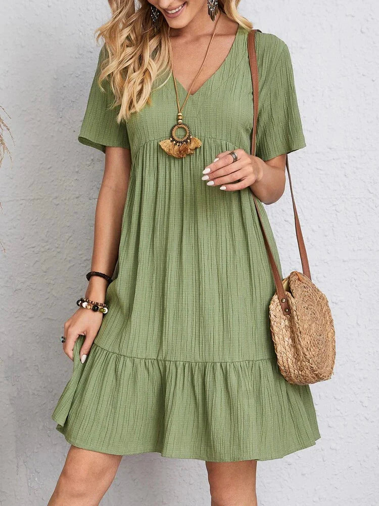 COMPRE 1 LEVE 2 - Vestido Casual Soltinho Midi de Verão Anne